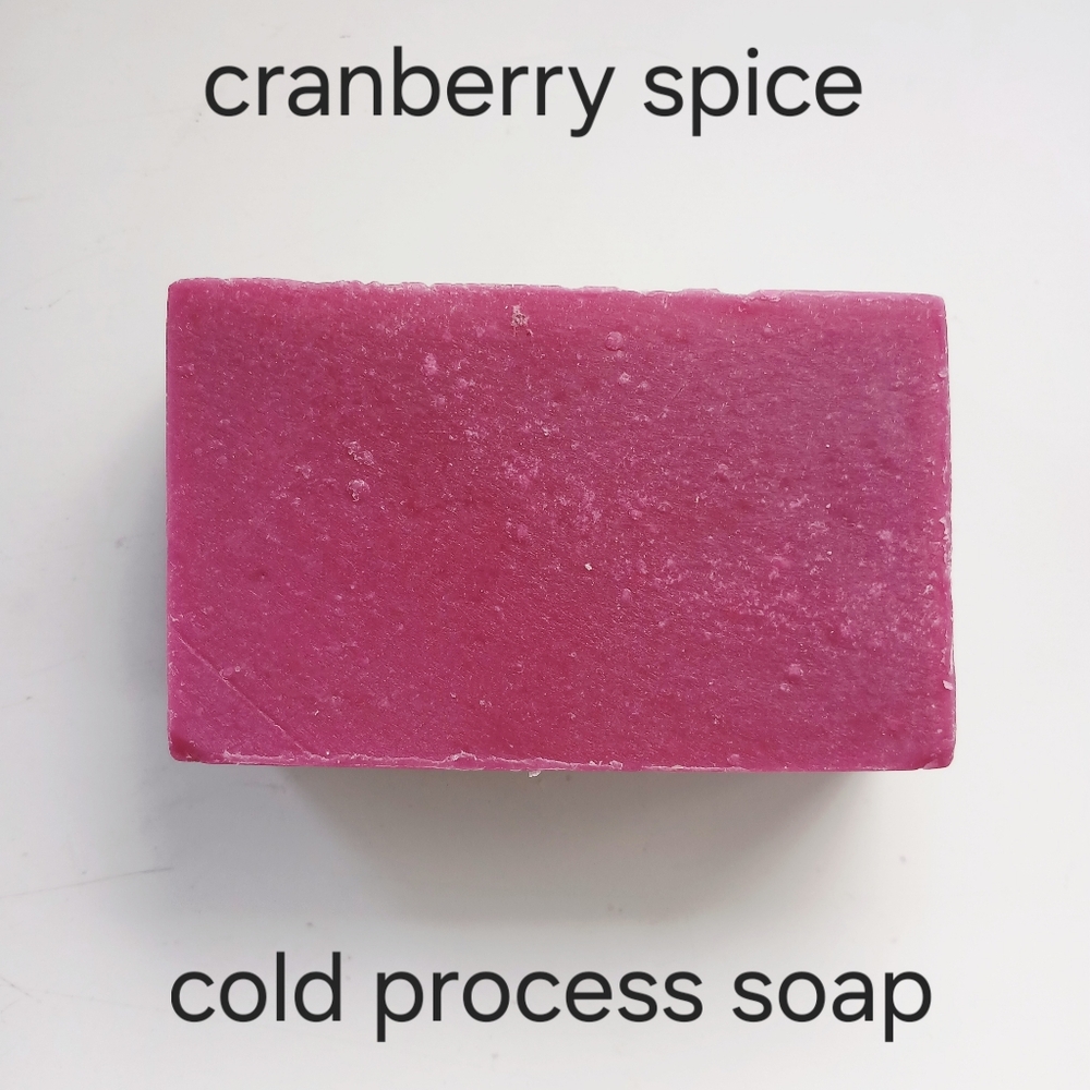 Cranberry spice soap